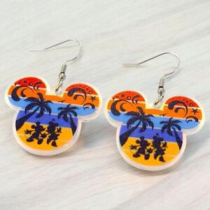 Summer Fun Mouse Head Iridescent Earrings